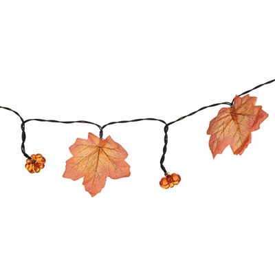 Thumbnail - LUMIDA Garden LED-Lichterkette Herbst-Motive 5h-Timerfunktion 50 LEDs, L. 7,35m