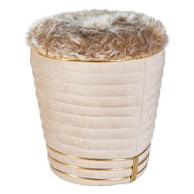 KAYOOM Hocker DORIC Stoffbezug ca. 42x42x50cm