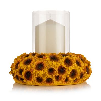 LUMIDA Casa LED-Windlicht Herbst-Kranz inkl. Echtkerze Höhe 12cm, Ø 19,5cm