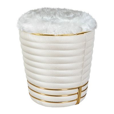 KAYOOM Hocker DORIC Stoffbezug ca. 42x42x50cm