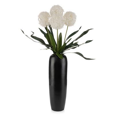 ABELLA Flora künstl. Allium Keramik-Vase Höhe 93cm