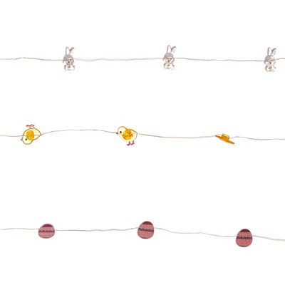 LUMIDA Casa 3 LED-Lichterketten 20 Lichter, 250cm 5h-Timerfunktion outdoorgeeignet