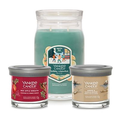 YANKEE CANDLE® Duftkerzen-Set Weihnachten 2025 Signature Line 3tlg., Duftauswahl