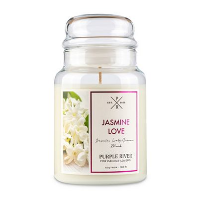 Thumbnail - PURPLE RIVER Duftkerze im Glas Jasmine Love 623g