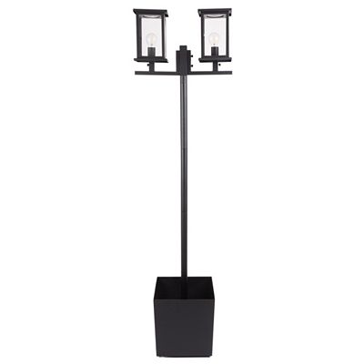 LUMIDA Garden Solar-Parkleuchte 2-flammig inkl. Pflanzgefäß max. 188cm