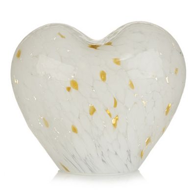 LUMIDA Casa LED-Glasherz Leo-Design 5h-Timerfunktion Höhe 15cm