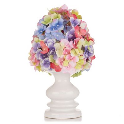 ABELLA Flora künstl. Arrangement Hortensienblüte Keramiktopf