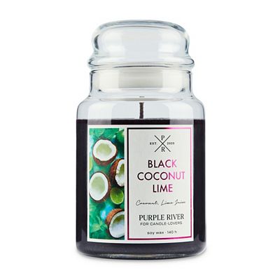 Thumbnail - PURPLE RIVER Duftkerze im Glas Black Coconut Lime 623g