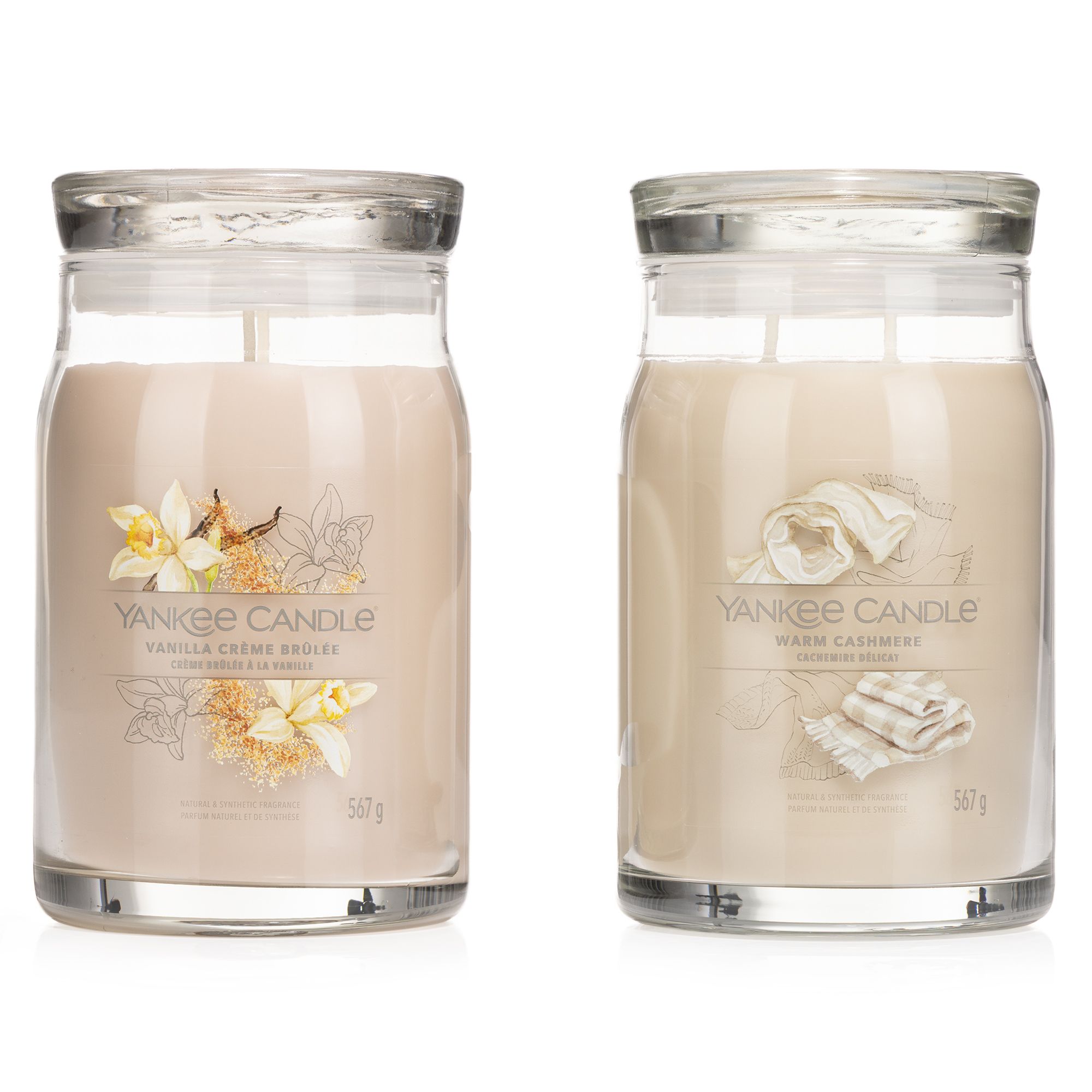 YANKEE CANDLE® Duftkerzen-Set Signature Line 2x Large Jar Brenndauer je 65-80h
