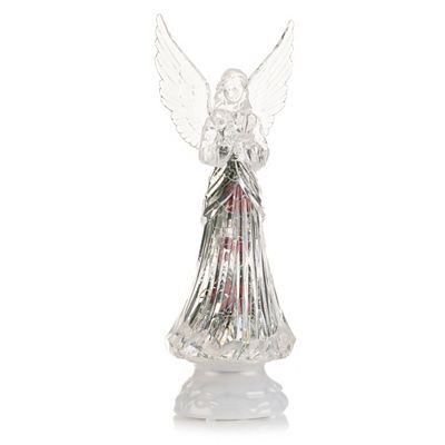 LUMIDA Xmas LED-Engel Acryl-Design 5h-Timerfunktion Höhe 31cm