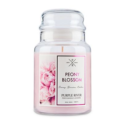 Thumbnail - PURPLE RIVER Duftkerze im Glas Peony Blossom 623g