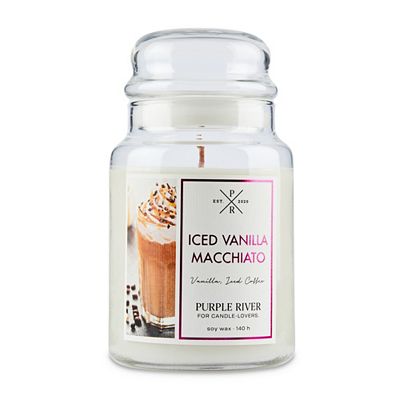 Thumbnail - PURPLE RIVER Duftkerze im Glas Iced Vanilla Macchiato 623g