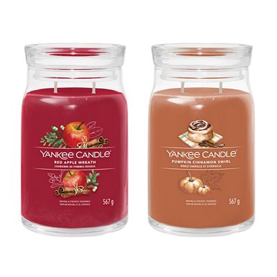 YANKEE CANDLE® Duftkerzen-Set Signature Line 2x Large Jar Brenndauer je 65-80h
