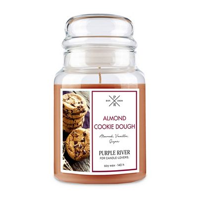 PURPLE RIVER Duftkerze im Glas Almond Cookie Dough 623g