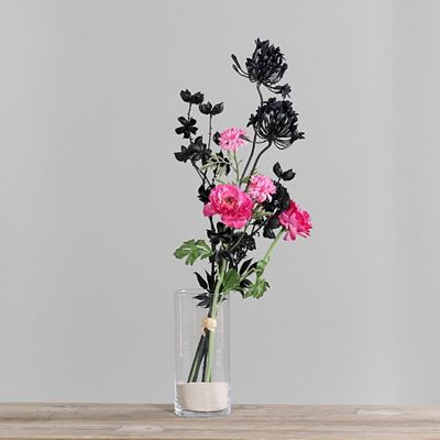 PUR FLEUR Premium-Bouquet Bamwollzweig gefärbt moderne Optik Höhe 75cm, Ø 33cm