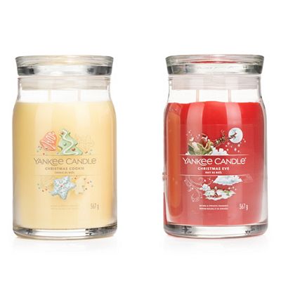 YANKEE CANDLE® Duftkerzen-Set Signature Line 2x Large Jar Brenndauer je 65-80h