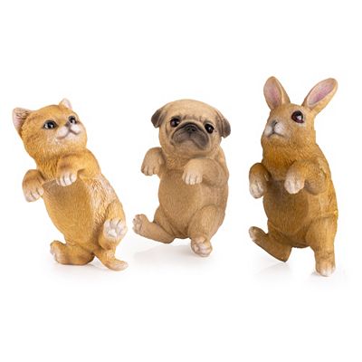 ABELLA Casa 3 Topf-Hänger Tierbabys outdoorgeeignet Höhe 12,8cm - 15,8cm