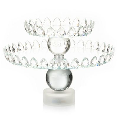 LUMIDA Casa LED-Tortenplatte Etagere Timerfunktion ca. 27x27x20cm