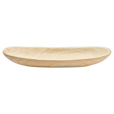 WURM Schale aus Paulownia-Holz natur ca. 60x6x20cm