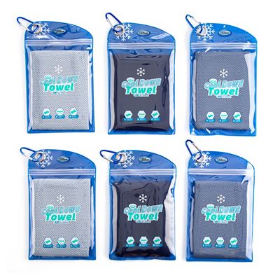COOL DOWN TOWEL kühlende Tücher Polybag verschließbar 90x30cm 6 Stück