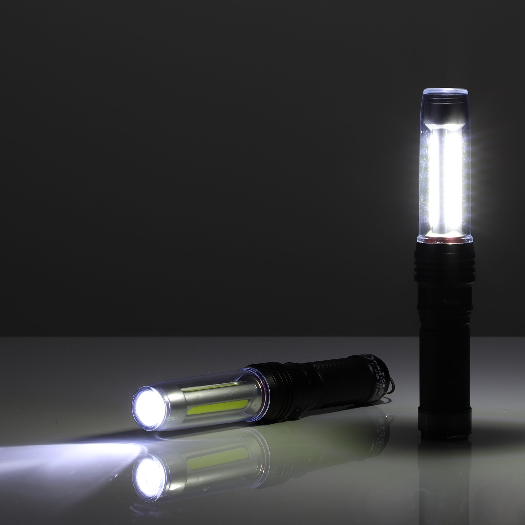 TORCH LEDTaschenlampe 3 Lichtfunktionen inkl. 2 Stück