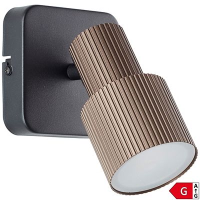 BRILLIANT LED Wandleuchte Cadiz 1-flammig schwenkbarer Kopf