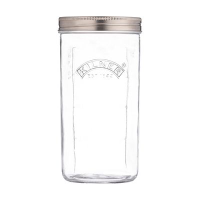 Kilner® Fermentier--Set 1L 1x Weithalsglas, 1x Rezeptheft, 2x Glasgewichte