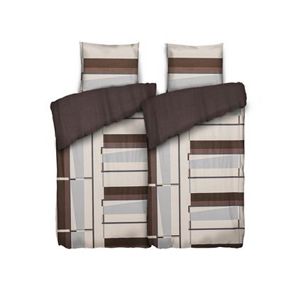 WINTERENGEL Wendebettwäsche grafisch gesondert Mikrofaser Flanell Doppelbett, 4tlg.