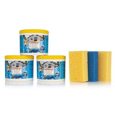 AQUA CLEAN PUR Kristall- Spezialreiniger Gel universell einsetzbar 3x 500ml