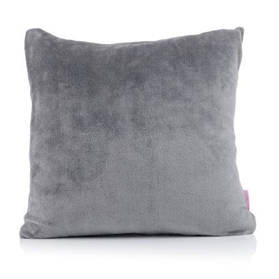 MONT CHALET 1 Kissenbezug uni Mikrofaser Chinchilla Reißverschluss