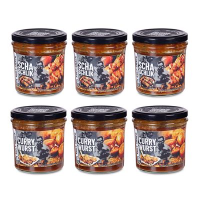 AXELs 3x Currywurst 3x Schaschlik in pikanter Sauce Inhalt 1.500g