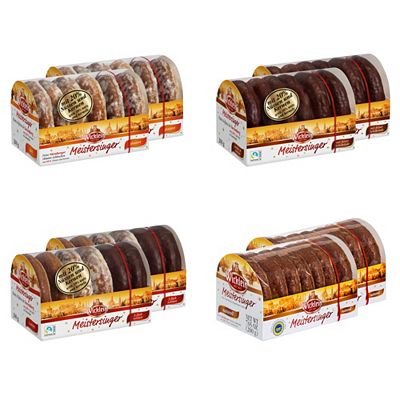 Thumbnail - WICKLEIN Meistersinger Paket Oblaten Lebkuchen 8 Packungen, 1.600g exklusiv bei QVC