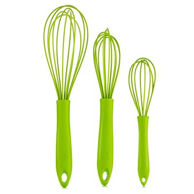 KOCHBLUME® Schneebesen-Set 3tlg. verschiedene Größen Lebensmittelechtes Silikon