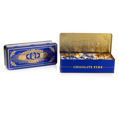 LINDT Lindor Nostalgiedosen 2 Stück, 3 Sorten Inhalt 900g