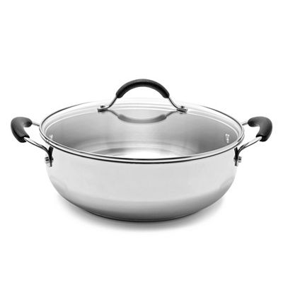 COOLINATO Großraumpfanne Ø 28cm (5,7L) mit Deckel bis 250 °C