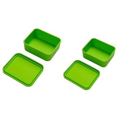 Thumbnail - KOCHBLUME® Bento Box aus Silikon 2er-Set S 484ml & L 915ml hitzebeständig spülmaschinenfest