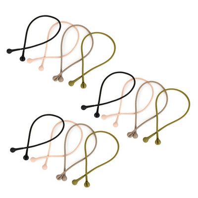 KOCHBLUME® 12 Allzweckbinder aus Silikon in 4 verschiedenen Farben