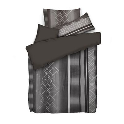 WINTERENGEL Wendebettwäsche Glitzer-Mustermix Mikrofaser Flanell Einzelbett, 4tlg.