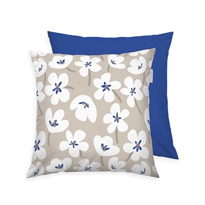 TOM TAILOR 1 Kissenhülle floral / uni Baumwoll Renforcé Größenauswahl