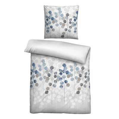 biberna® Wendebettwäsche Eukalyptus Baumwoll Seersucker Größenauswahl