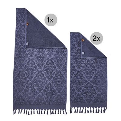 done.® Handtuch-Set PROVENCE ORNAMENTS 100% Baumwolle 3tlg.