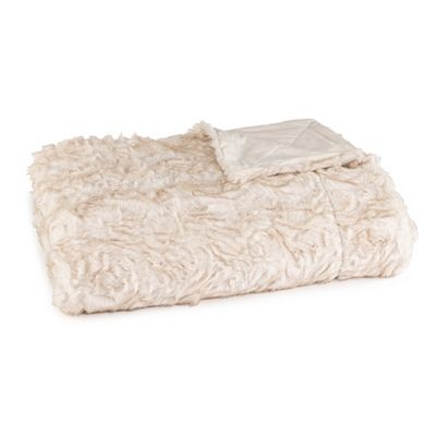 MONT CHALET Fellimitat-Wendeplaid Tierfell-Struktur Mikrofaser-Abseite waschbar, 150x200cm