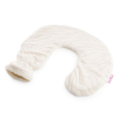 MONT CHALET Nacken-Wärmflasche Hoch-/Tiefstruktur Mikrofaser Chinchilla uni ca. 30x34cm, 1L