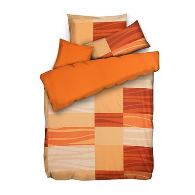 JERYMOOD Wendebettwäsche Karo & Wellen Mikrofaser Jersey Einzelbett, 4tlg.