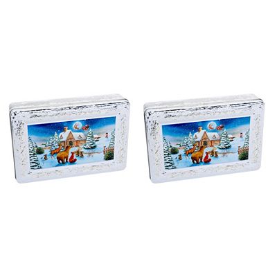 CHURCHILL'S CONFECTIONERY 2 Dosen mit Keksen exklusiv bei QVC Inhalt 600g