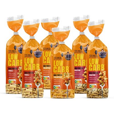 STEINER's Pasta Mix 3 versch. Sorten 6 Packungen Inhalt 1.500g