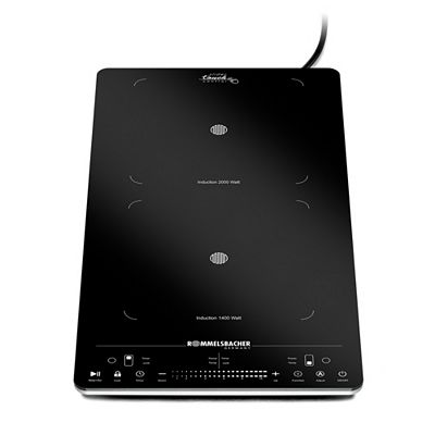 ROMMELSBACHER CT 3430/IN Doppelkochplatte 2 Kochzonen Induktion je Ø12- 26cm