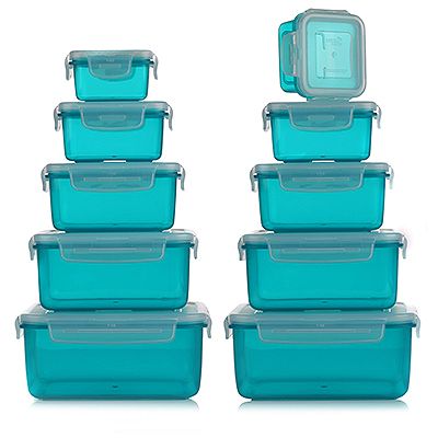 LocknLock 10 Frischhaltedosen nestbar 180ml-2L Gesamtvolumen 9,08L