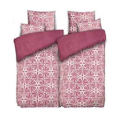WINTERENGEL Wendebettwäsche Ornament/Farbverlauf Mikrofaser Flanell Doppelbett, 6tlg.