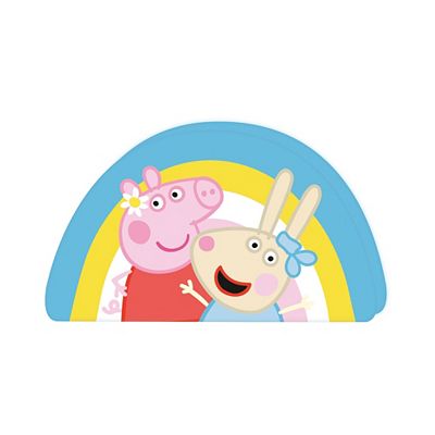 Peppa Pig™ Deko-Konturenkissen Regenbogen waschbar ca. 35x25cm